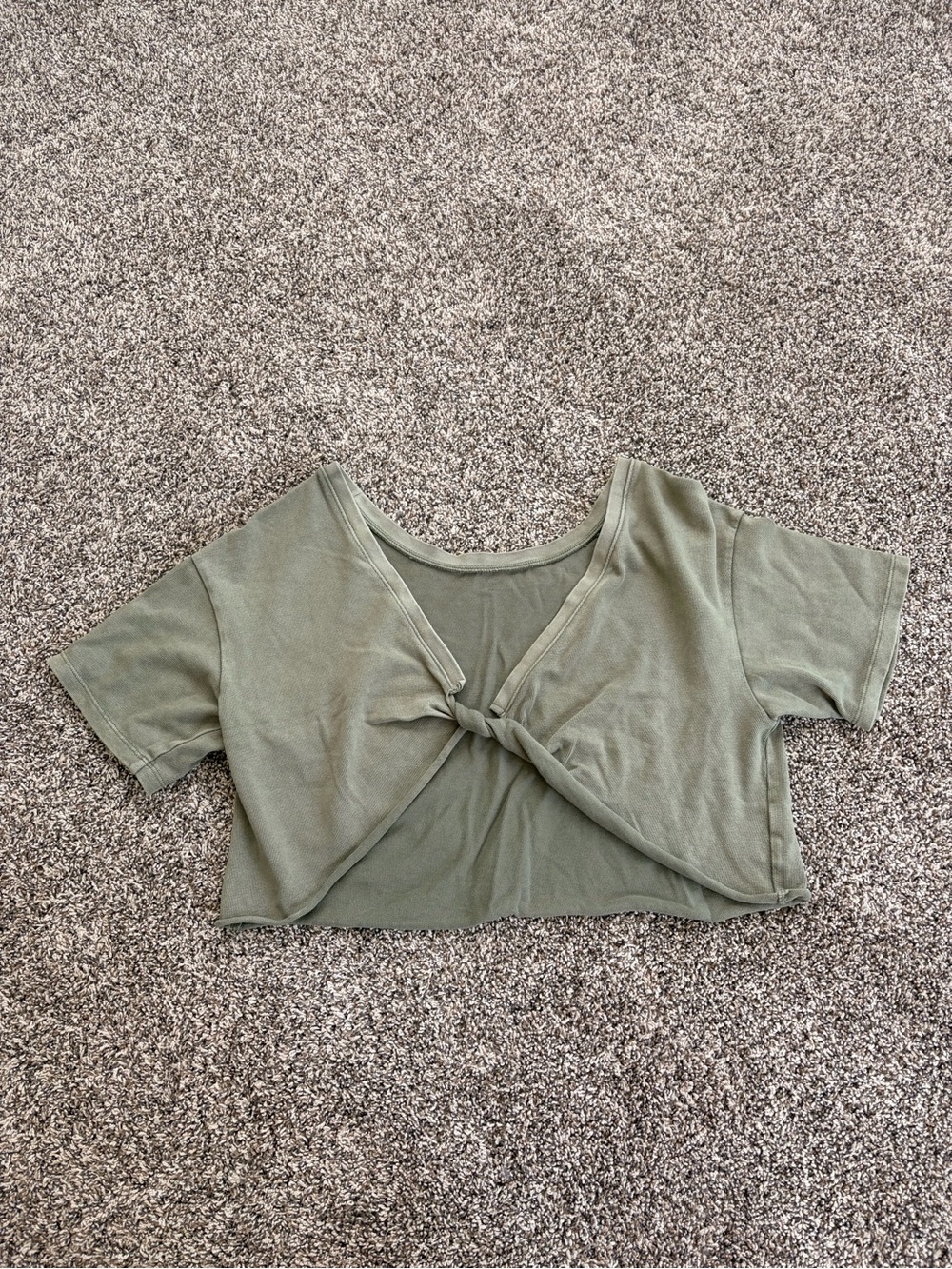 Aerie Twist Green Shirt